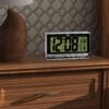 Equity by La Crosse Large 2 in. LCD Alarm Table Clock with Night Vision Technology