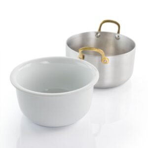 Gibson Home Noble Taste 0.81 qt. Round Stainless Steel Dutch Oven in Silver