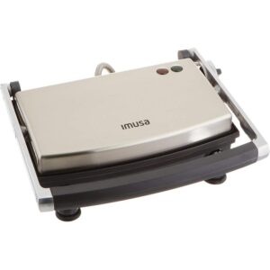 IMUSA 1000 W Silver Non-Stick Panini Press