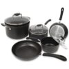 Ecolution Symphony 8-Piece Aluminum Nonstick Cookware Set in Slate