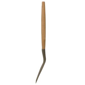 Home Basics Karina Grey High-Heat Resistance Non-Stick Safe Silicone Slotted Spatula with Easy Grip Beech Wood Handle