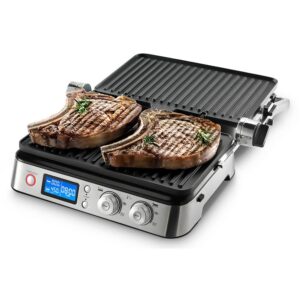 DeLonghi Livenza All-Day 130 sq. in. Stainless Steel Non-Stick Indoor Grill