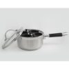 ExcelSteel Professional 4-Cup Egg Poacher Stainless with Silicone Spatula