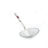 ExcelSteel 6.25 in. Stainless Steel Wire Strainer with Ceramic Rose Handle and Hook