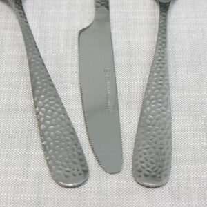 Gibson Home Hammered 46-Piece Stainless Steel Flatware Set (Service for 8)