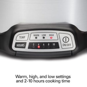 Hamilton Beach 4 Qt. Stainless Steel Slow Cooker with Built in Timer