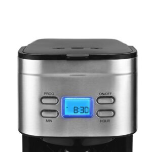 KALORIK 12-Cup Stainless Steel Programmable Digital Coffee Maker