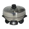 SPT Shabu-Shabu 3 Qt. Stainless Steel Electric Multi-Cooker with Stainless Steel Pot