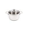 Swiss Diamond Premium Clad 6.3 qt. Round Stainless Steel Dutch Oven with Glass Lid