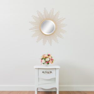 Stonebriar Collection Medium Irregular Gold Contemporary Mirror (23 in. H x 23 in. W)