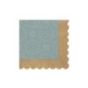 Sugar Plum Party 32-Piece Blue and Gold Assorted Disposable Cocktail Paper Napkin