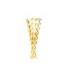 Sugar Plum Party 50-Piece Confetti Gold and White Assorted Disposable Paper Straw