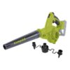 Sun Joe 24-Volt iON+ 185 MPH 105 CFM Cordless Workshop Blower/Vacuum Kit with 2.0 Ah Battery Plus Charger and 2x Dust Bags