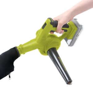 Sun Joe 24-Volt iON+ 185 MPH 105 CFM Cordless Workshop Blower/Vacuum Kit with 2.0 Ah Battery Plus Charger and 2x Dust Bags