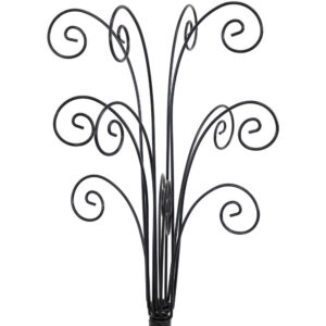 Sunnydaze Decor Gloria 20 in. Tall Black Metal Christmas Ornament Stand