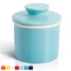 Sweese Butter Keeper Crock - French Butter Dish - Turquoise, Set of 1