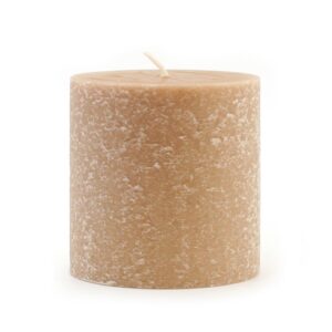 ROOT CANDLES 3 in. x 3 in. Timberline Taupe Pillar Candle