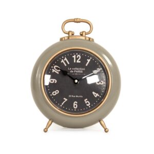 Zentique Paris Round Green Table Clock