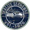 Adventure Furniture 24" NFL Seattle Seahawks Round Distressed Sign