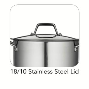 Tramontina Gourmet Prima 6 qt. Stainless Steel Sauce Pot with Lid