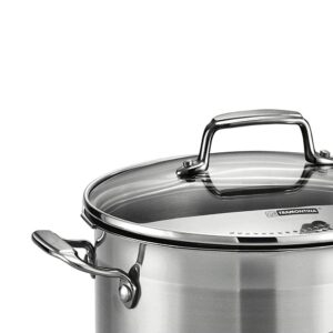 Tramontina Gourmet 6 qt. Stainless Steel Stock Pot with Glass Lid