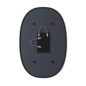 Umbra Medium Oval Black Modern Mirror (24 in. H x 36 in. W)