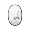 Umbra Medium Oval Black Modern Mirror (24 in. H x 36 in. W)