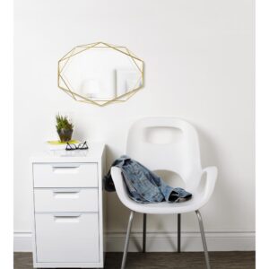 Umbra Prisma Mirror Clear Brass (22.38 in. H 17 in. W )