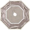 VHC Brands 48 in. Allura Dove Grey Glam Christmas Decor Tree Skirt