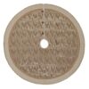 VHC Brands 48 in. Celebrate Bronze Tan Glam Christmas Decor Tree Skirt