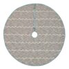VHC Brands 55 in. Sanbourne Creme White Coastal Christmas Decor Tree Skirt