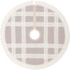 VHC Brands 21 in. Grey Margot Farmhouse Christmas Decor Tree Skirt