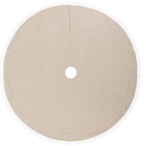 VHC Brands 48 in. Mint Margot Farmhouse Christmas Decor Tree Skirt