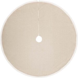 VHC Brands 60 in. Mint Margot Farmhouse Christmas Decor Tree Skirt