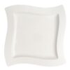 Villeroy & Boch New Wave White Porcelain 13 in. Square Platter