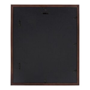 DesignOvation Gallery 13 in. x 16 in. matted to 8 in. x 10 in. Walnut Brown Picture Frame