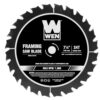 WEN 7.25 in. 24-Tooth Carbide-Tipped Professional Framing Saw Blade for Miter Saws and Circular Saws