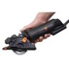 WEN 4.2 Amp 3-3/8 in. Plunge Cut Compact Circular Saw with Laser, Carrying Case, and 3-Blades