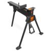 WEN 600 lbs. Capacity Portable Clamping Saw Horse Work Bench with Non-Marring Jaws