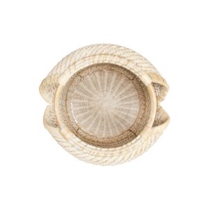 3R Studios Rattan Handwoven Decorative Basket