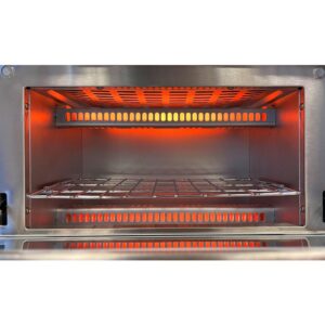 SPT Breakfast Center 1450 W 2-Slice White and Stainless Steel Toaster Oven with Griddle and Coffee Maker