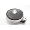 AROMA Super Pot 3-in-1 10 in. White Indoor Grill with Lid