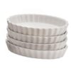 BonJour Creme Brulee Oval Porcelain Ramekin (4-Pack)