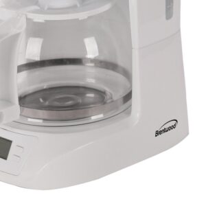 Brentwood Appliances 10-Cup White Digital Coffee Maker