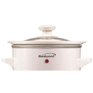 Brentwood Appliances 1.5 Qt. White Slow Cooker