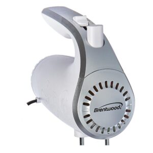 Brentwood 5-Speed White Hand Mixer