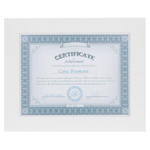 DesignOvation Museum 8.5 in. x 11 White Picture Frame (Set of 4)