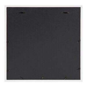 DesignOvation Gallery 17 in. x 17 in. matted to 4 in. x 6 in. White Picture Frame