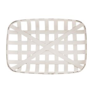 Glitzhome 30 in. H x 24 in. W Wooden Tobacco Basket