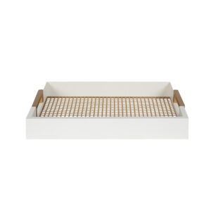 Kate and Laurel Hanneli White/Gold Decorative Tray(Set of 2)
